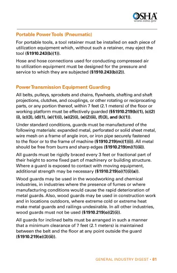 Page 81: Portable Power Tools (Pneumatic)