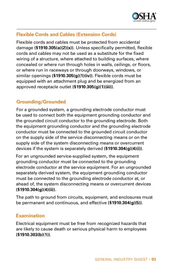 Page 93: Flexible Cords and Cables (Extension Cords)