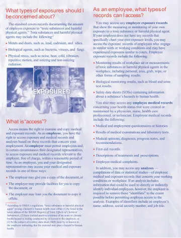 Page 4: What types of exposures should I be concerned about?