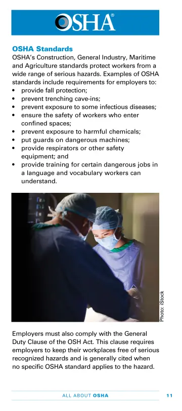 Page 13: OSHA Standards