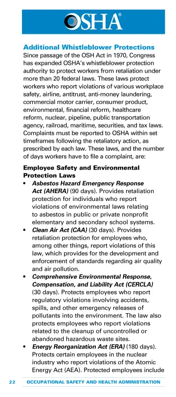 Page 24: Additional Whistleblower Protections