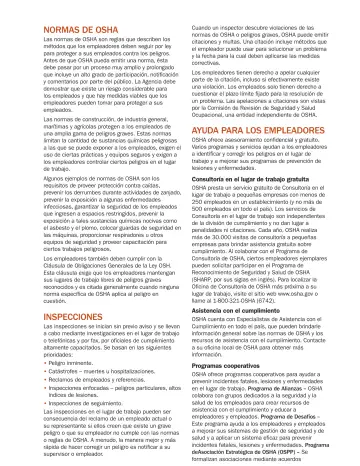 Page 2: NORMAS DE OSHA