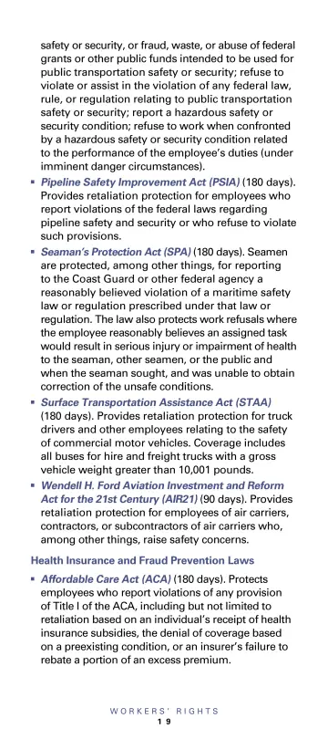 Page 21: safety or security, or fraud, waste, or abuse of federal grants or other public funds…