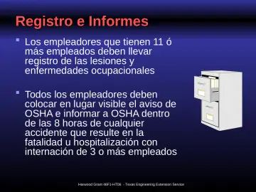 Slide 35: Registro e Informes
