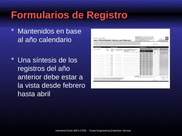 Slide 36: Formularios de Registro