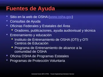Slide 38: Fuentes de Ayuda