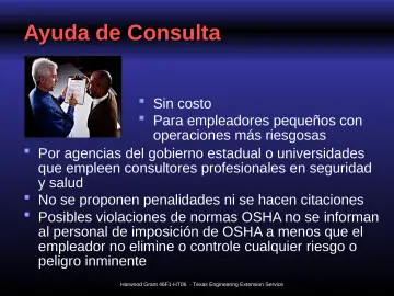 Slide 40: Ayuda de Consulta