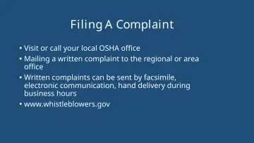 Slide 6: Filing A Complaint