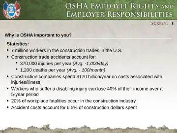 Slide 8: Why is OSHA important to you?