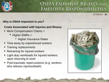Slide 10: Why is OSHA important to you?