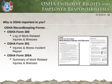 Slide 12: Why is OSHA important to you?