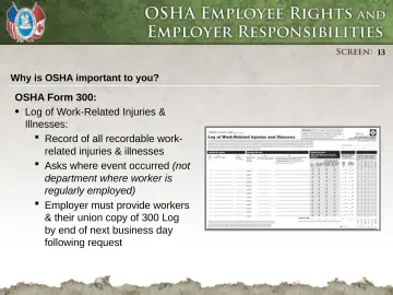 Slide 13: Why is OSHA important to you?