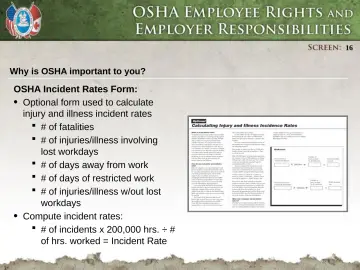 Slide 16: Why is OSHA important to you?