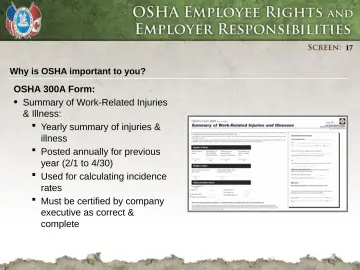 Slide 17: Why is OSHA important to you?