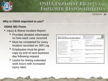 Slide 18: Why is OSHA important to you?