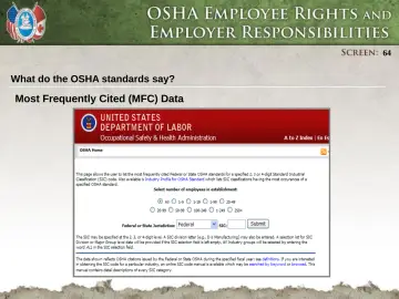 Slide 64: What do the OSHA standards say?