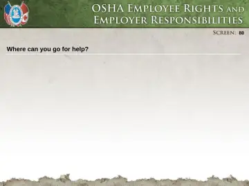 Slide 80: Where can you go for help?