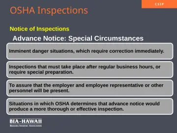 Slide 4: OSHA Inspections
