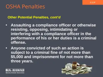 Slide 28: OSHA Penalties