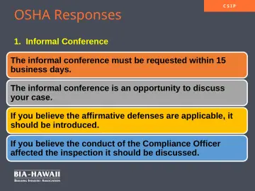 Slide 32: OSHA Responses