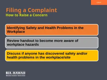 Slide 20: Filing a Complaint