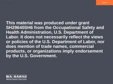 Slide 25: OSHA Disclaimer