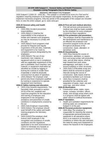 Page 13: 1926.20(b) Accident prevention responsibilities.
