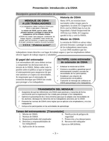 Page 3: Descripción general del entrenador de extensión