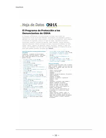 Page 16: Hoja de Datos