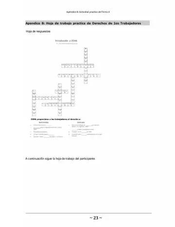 Page 23: Apendice B: Hoja de trabajo practica de Derechos de 1os Trabajadores
