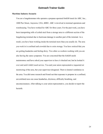 Page 29: Maritime Industry Scenario