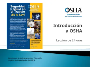 Slide 1: Introducción a OSHA