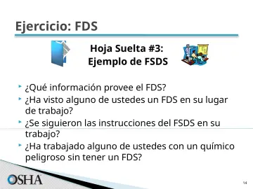 Slide 14: Ejercicio: FDS