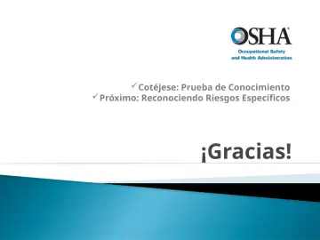 Slide 48: Cotéjese: Prueba de Conocimiento