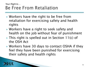 Slide 16: Your Right to…