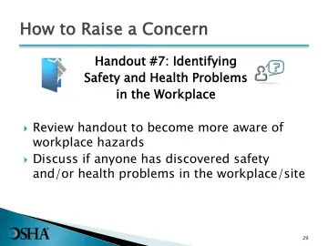 Slide 29: How to Raise a Concern