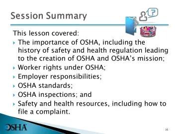 Slide 35: This lesson covered:
