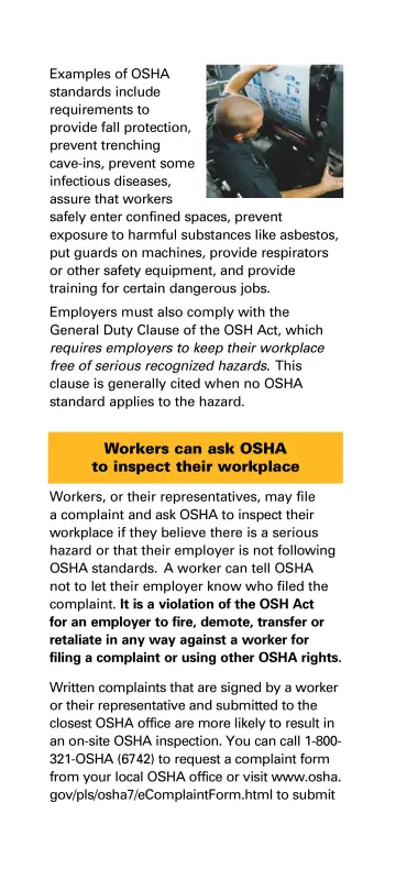 Page 4: Examples of OSHA