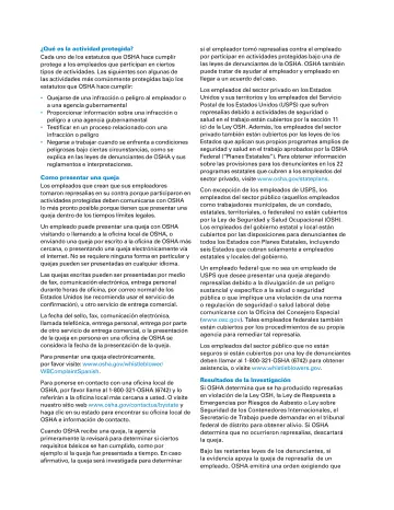 Page 2: ¿Qué es la actividad protegida?