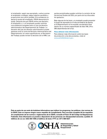 Page 3: el empleador, según sea apropiado, vuelva a poner al empleado a trabajar, pague salarios…