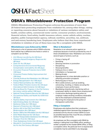 Page 1: FactSheet