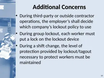Slide 10: Additional Concerns