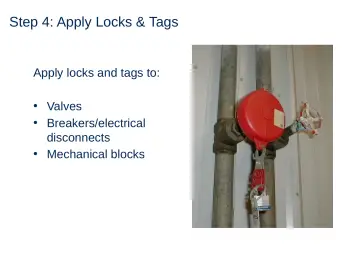 Slide 24: Step 4: Apply Locks & Tags