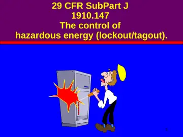 Slide 3: 29 CFR SubPart J