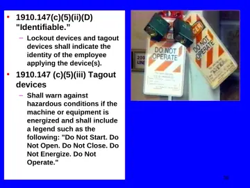 Slide 36: 1910.147(c)(5)(ii)(D)