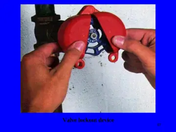 Slide 67: Valve lockout device