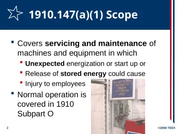 Slide 2: 1910.147(a)(1) Scope