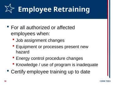 Slide 36: Employee Retraining