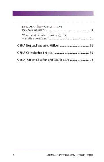Page 6: Does OSHA have other assistance materials available? … 30