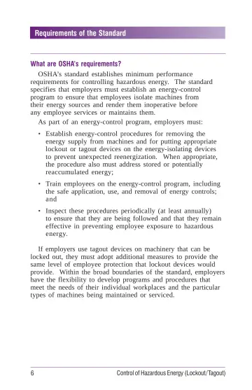 Page 12: Requirements of the Standard